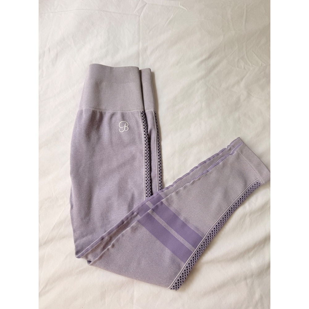 Bombshell Sportswear Lilac High Waisted Seamless Mesh Leggings Purple ML